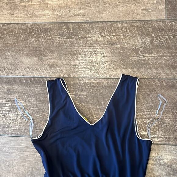 ModCloth Yellow Star Personal Essayist Dress Navy Size XL - Picture 9 of 9